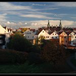 ...pohled na staré město Pardubice...