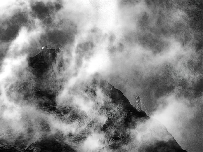 Okamžik mraků na Lomnickém štítě