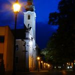 kostel v noci