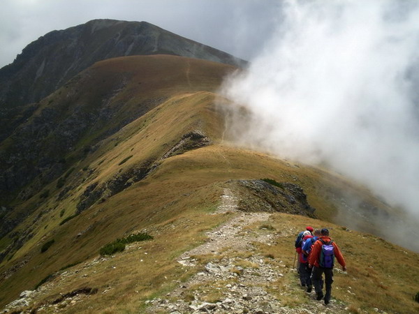 Zostup z Bystrej 2248m.