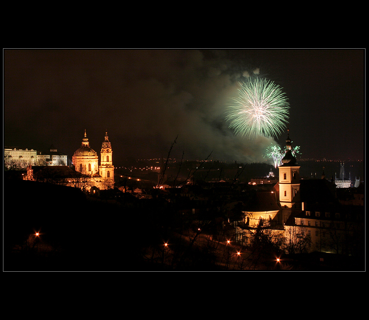 Novoroční pražský ohňostroj 2008