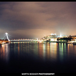 Nočná panorama Bratislavy