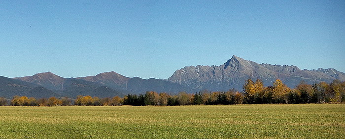 klonované vrchy a Kriváň