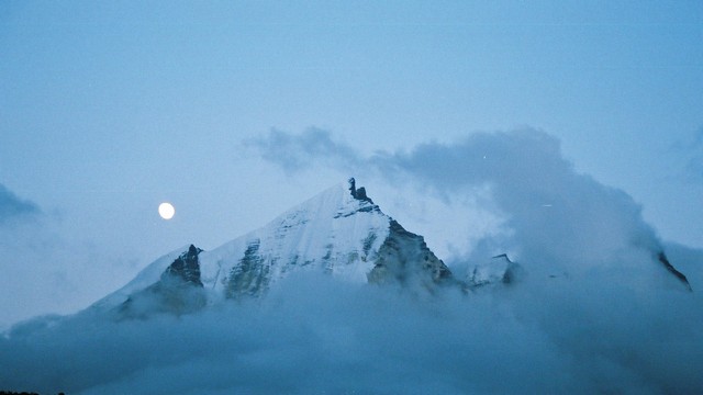 Posvätná hora Shivling 6543m.