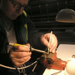 Oprava měřicího kabelu v tunelu pražského metra