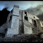 Strašlivě padající zřícenina hradu Boskovice