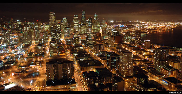 Seattle by night