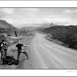 Čekání na stopa - Patagonie