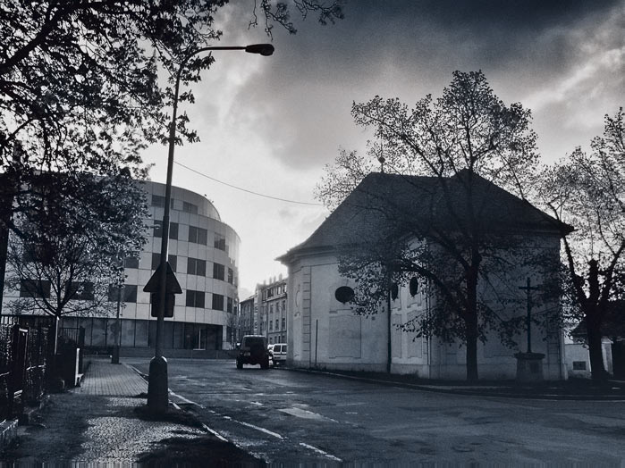 Večer na Pankráci u kostela