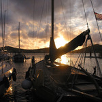 Západ slnka v prístave