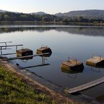 Opustene pristaviste lodek na podzim