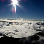 Somewhere in/above mountains