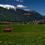 Alpy-Pred dedinkou Obervellach v Korutansku