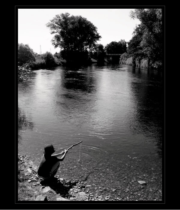 enduring man, he´s still waiting for the gold fish
