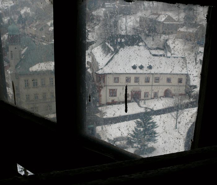 pohled z kostelni veze na mesto