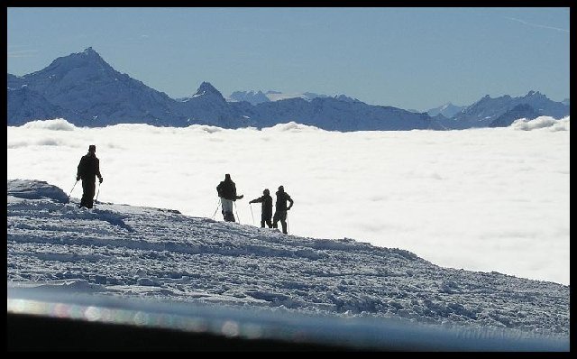 Udoli Chamonix v mracnech