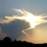 Místní bouřka na obzoru