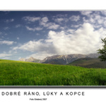 Dobré ráno, lúky a kopce