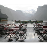 letní déšť na Gosau See