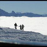 Udoli Chamonix v mracnech