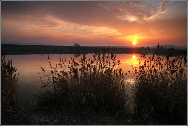Večer u slatinského rybníku