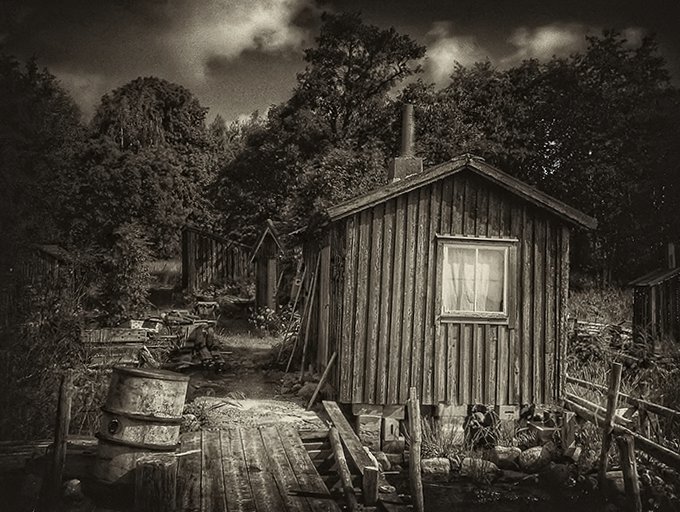 Stará pobřežní chatka