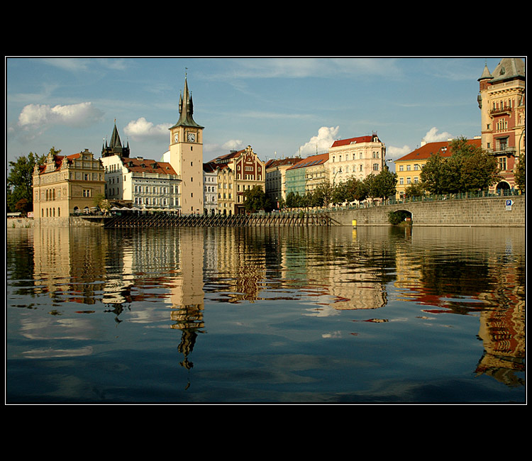 Detail z pražského nábřeží