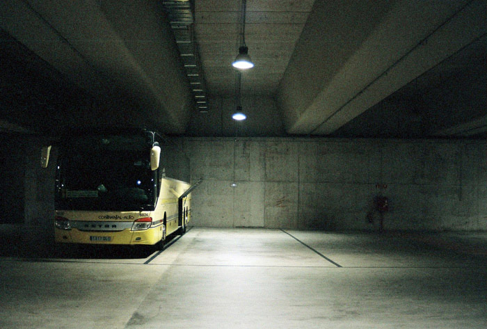 Pamplona - cakanie na bus