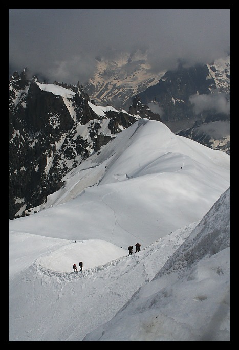 Vystup na Aiguille du Midi
