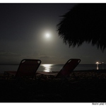 Pláž v měsíčních paprscích na ostrově Kos