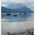 Loďky na jezeře Thunersee