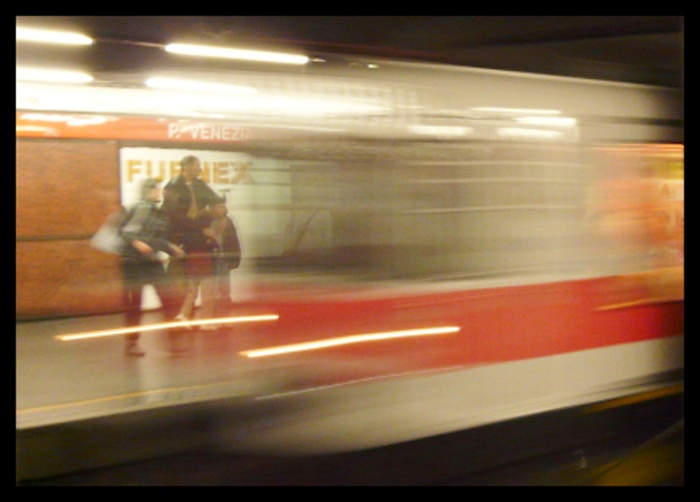 V metru