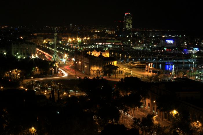 Barcelona- kruhák u Kolumba