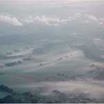 Ranní inverze pod Beskydama