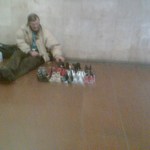 Prodavac detskych botek.