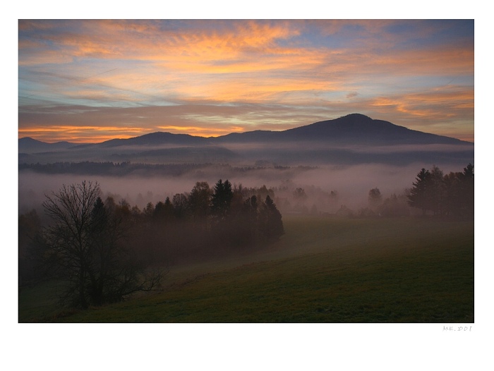 svítání na Křížovém vrchu