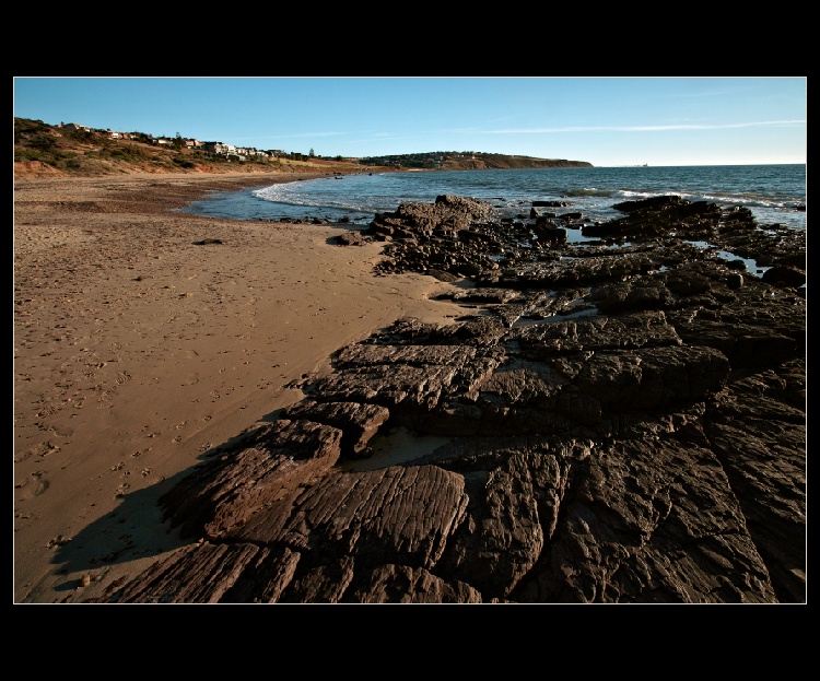 Pobřeží v Hallett Cove