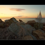 Večer za přístavní hrází