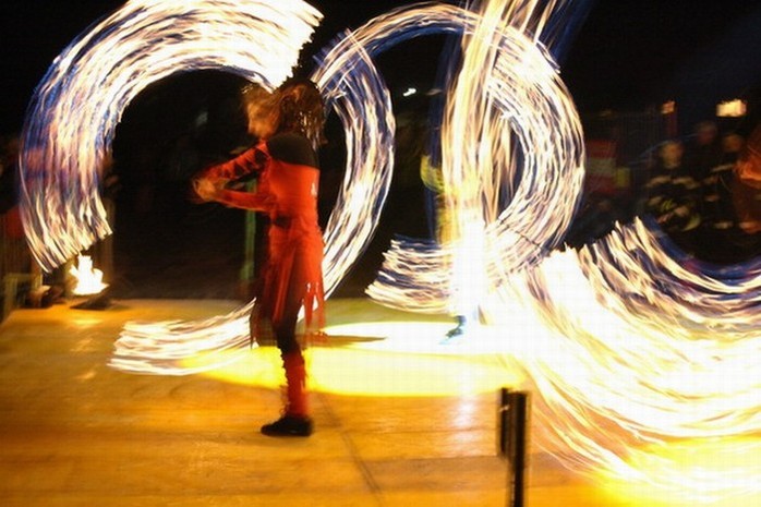 ohnivá show
