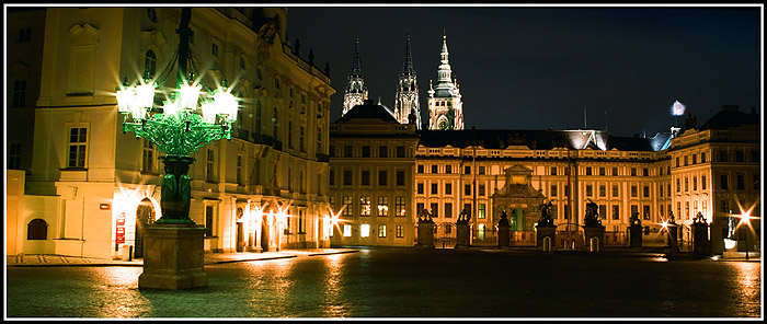 Pražský hrad v noci