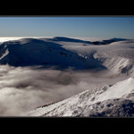 Odpolední pohled ze Sněžky