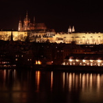 Prazky hrad - nocni panorama