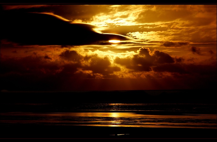red sunset