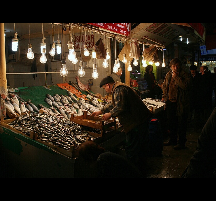 Istanbul - trh s rybami