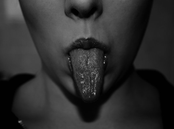 my tongue....