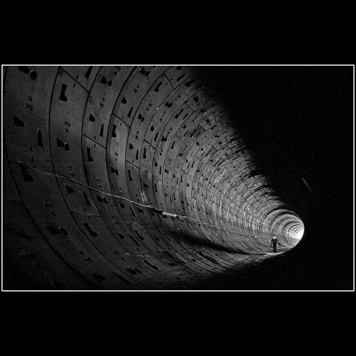 A Man in the Tunnel