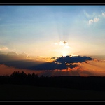 Západ nad Krušnou Horou