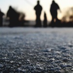 Bruslení při západu slunce