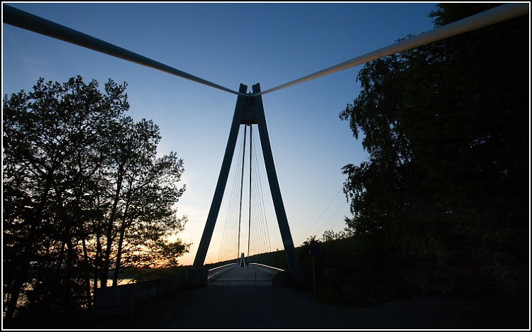 Pozdní večer na Vranovské přehradě