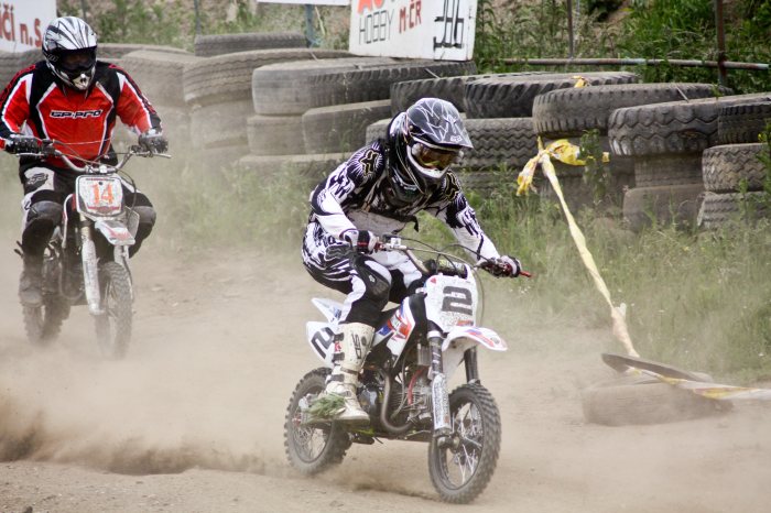 Pitbike- v cíli